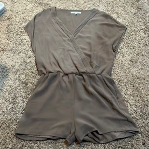 Brown short romper